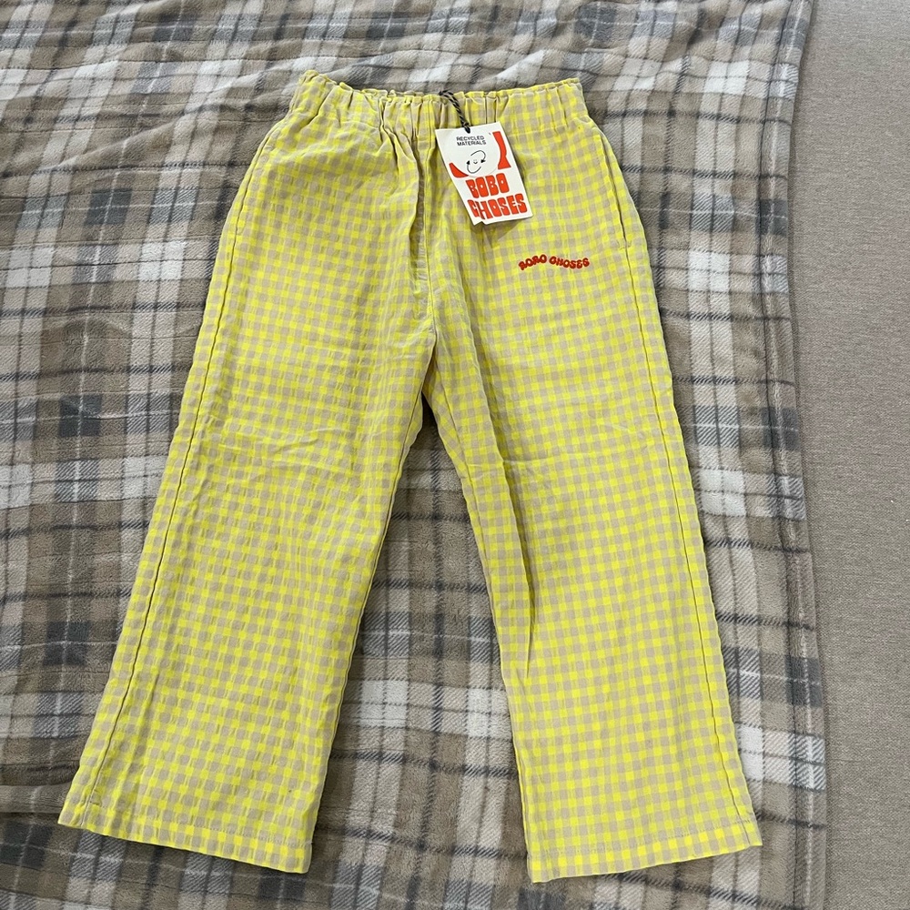 Bobo Choses Vichy Woven Pants 6/7 NWT